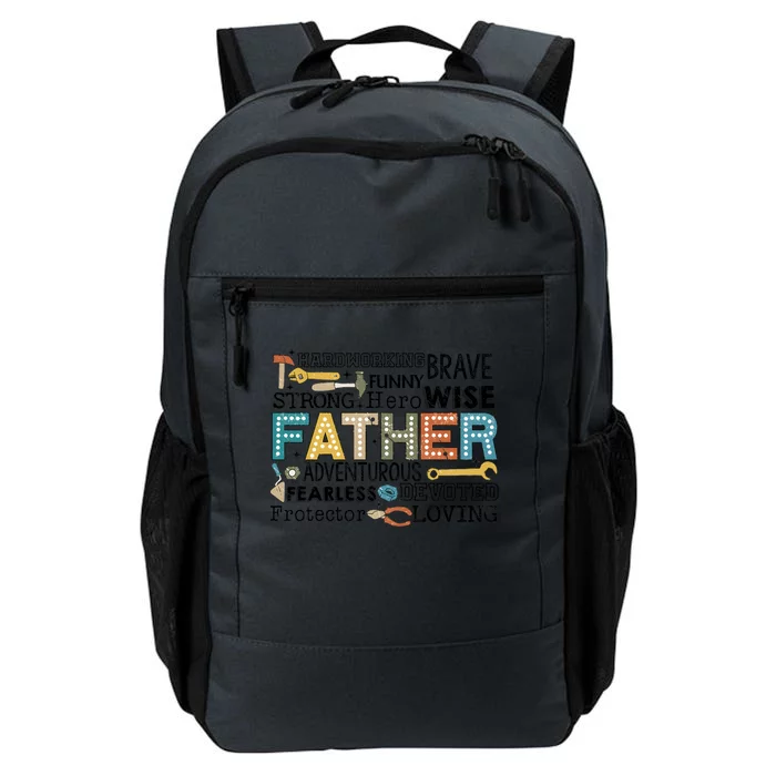 Father Harworking Brave Funny Strong Hero Family Daily Commute Backpack