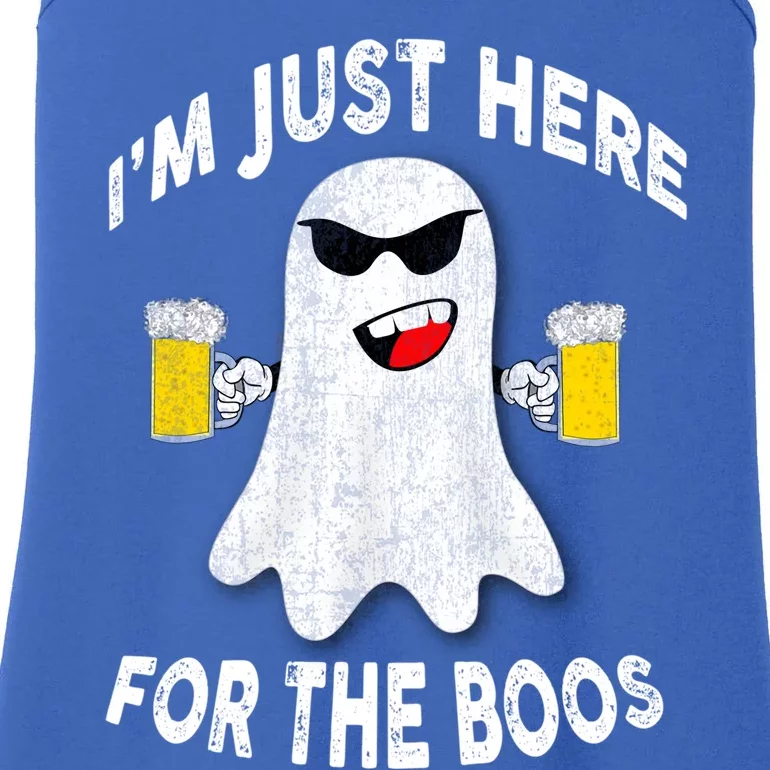 Funny Halloween Beer Er Ghost Im Just Here For The Boos Funny Gift Ladies Essential Tank