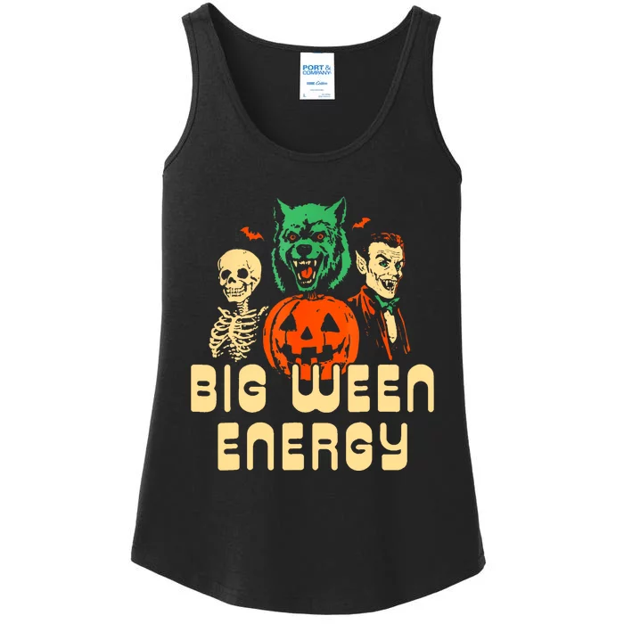 Funny Halloween Big Ween Energy Ladies Essential Tank