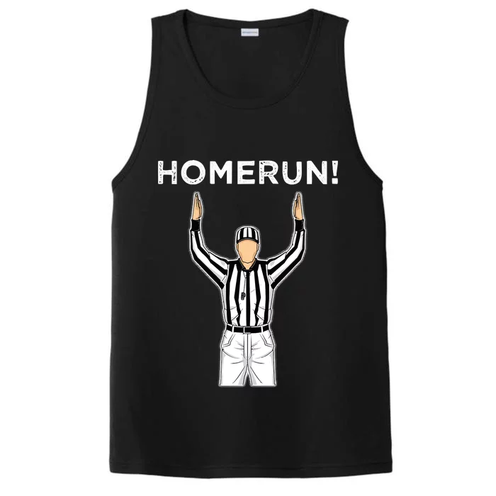 Funny HomeRun Baseball Football Up Performance Tank