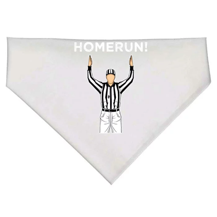 Funny HomeRun Baseball Football Up USA-Made Doggie Bandana