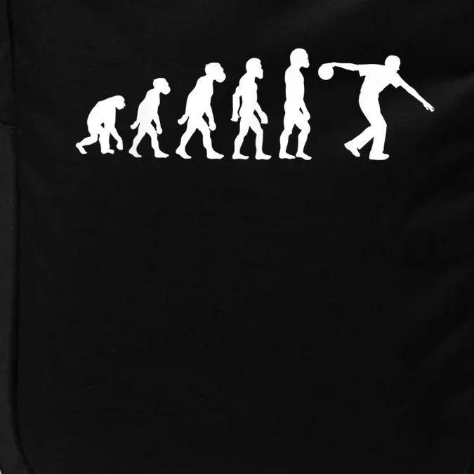 Funny Human Bowling Evolution Pin Ball Bowler Player Impact Tech Backpack