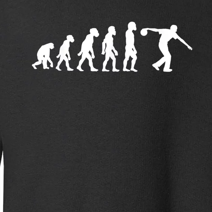 Funny Human Bowling Evolution Pin Ball Bowler Player Toddler Sweatshirt