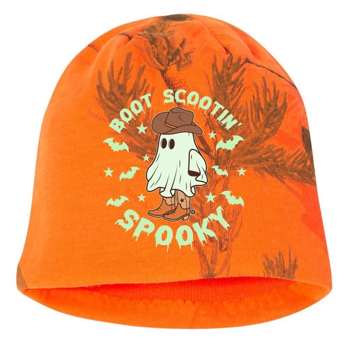 Funny Halloween Boot Scootin Spooky Cowboy Ghost Kati - Camo Knit Beanie