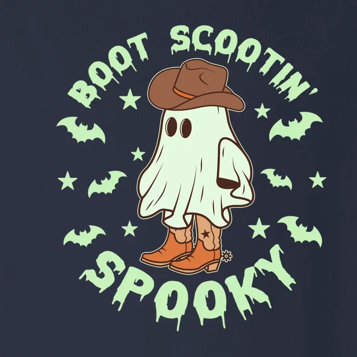 Funny Halloween Boot Scootin Spooky Cowboy Ghost Toddler Long Sleeve Shirt