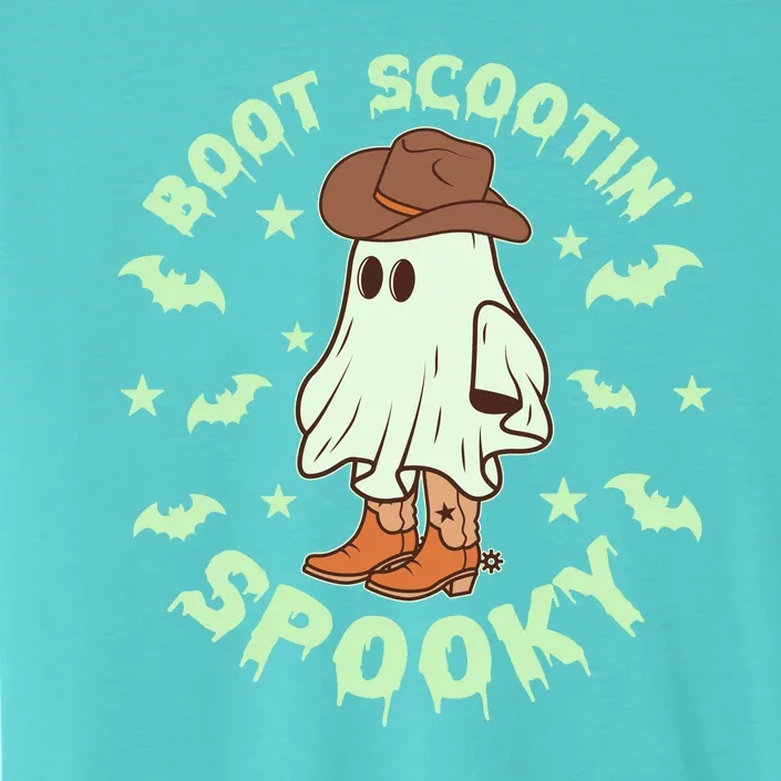 Funny Halloween Boot Scootin Spooky Cowboy Ghost ChromaSoft Performance T-Shirt