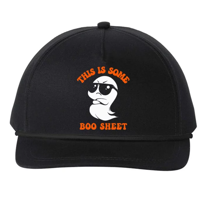 Funny Halloween Boo Ghost Costume This Is Some Boo Sheet Snapback Five-Panel Rope Hat