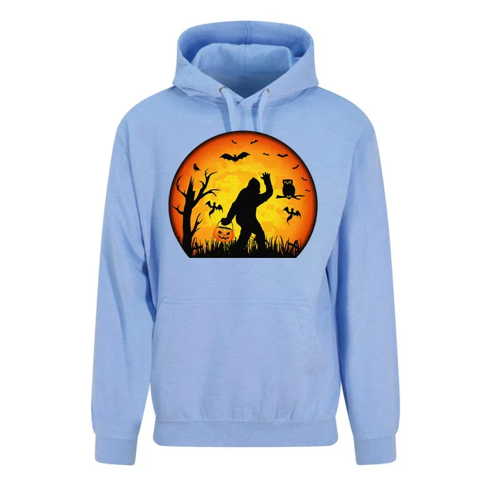 Funny Halloween Bigfoot Halloween Costume Bigfoot Pumpkin Unisex Surf Hoodie