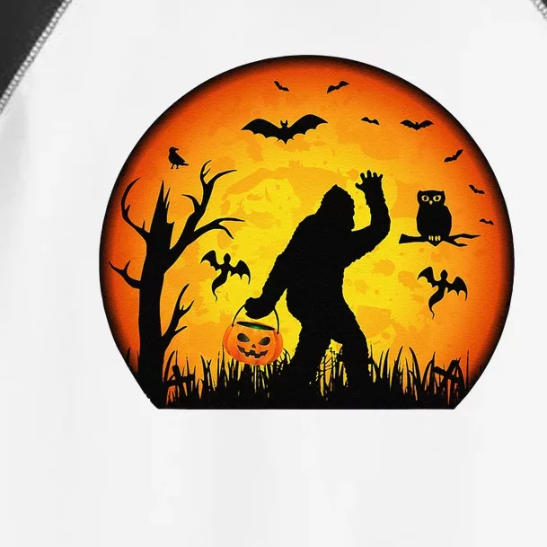 Funny Halloween Bigfoot Halloween Costume Bigfoot Pumpkin Toddler Fine Jersey T-Shirt