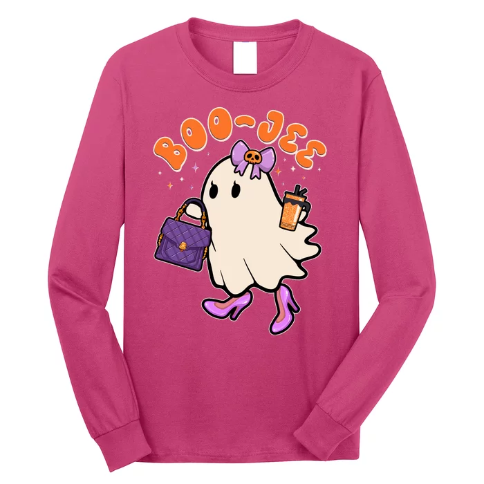 Funny Halloween BooJee Bougie Ghost Girl Long Sleeve Shirt