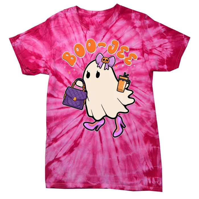 Funny Halloween BooJee Bougie Ghost Girl Tie-Dye T-Shirt