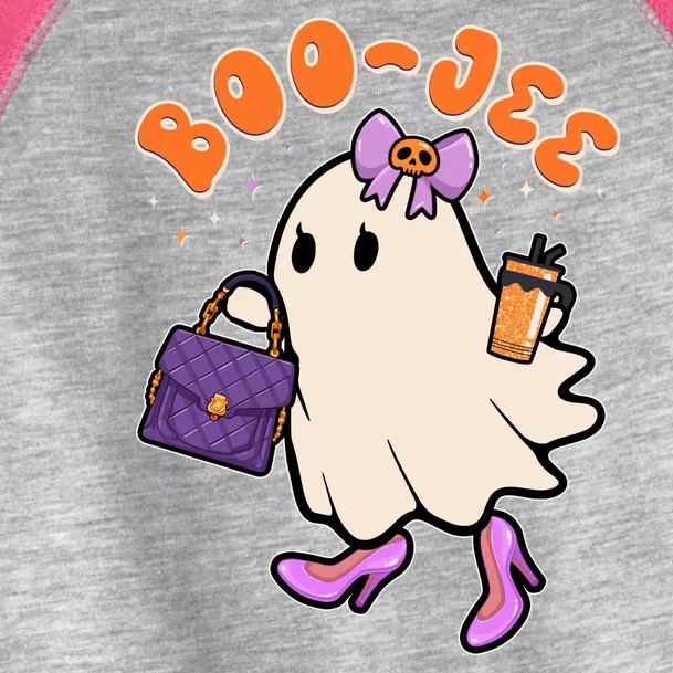 Funny Halloween BooJee Bougie Ghost Girl Toddler Fine Jersey T-Shirt