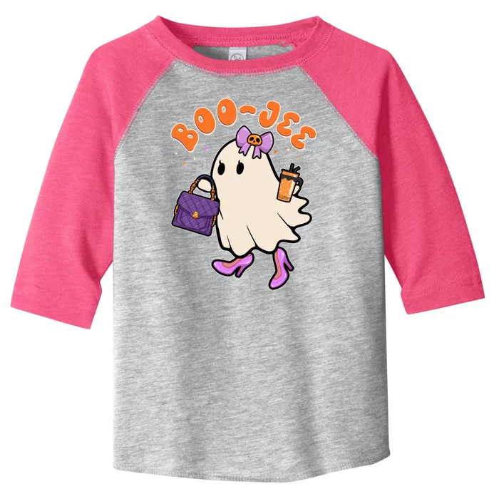 Funny Halloween BooJee Bougie Ghost Girl Toddler Fine Jersey T-Shirt