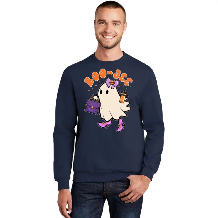 Funny Halloween BooJee Bougie Ghost Girl Tall Sweatshirt