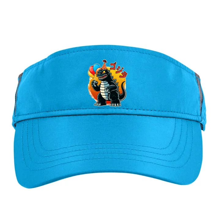 Funny Happy Birthday Japanese Kaiju Monster Adult Drive Performance Visor