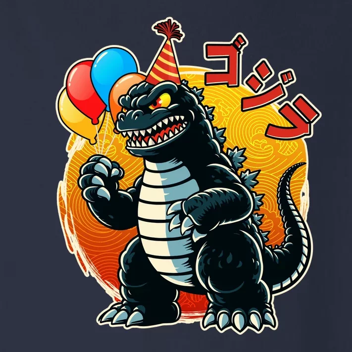 Funny Happy Birthday Japanese Kaiju Monster Toddler Long Sleeve Shirt