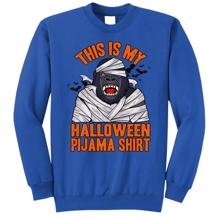 Funny Halloween Bigfoot Mummy This Is My Halloween Pijama Sweatshirt