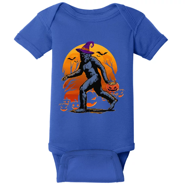 Funny Halloween Bigfoot Sasquatch Halloween Costume Style Baby Bodysuit