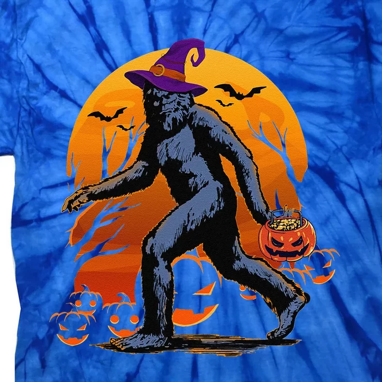 Funny Halloween Bigfoot Sasquatch Halloween Costume Style Tie-Dye T-Shirt