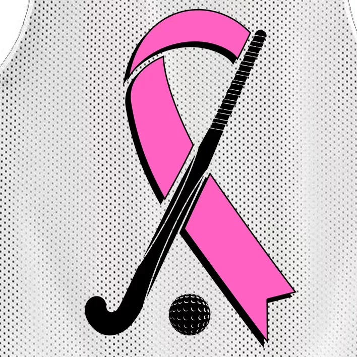 Field Hockey Breast Cancer Awareness Ribbon Mesh Reversible Basketball Jersey Tank