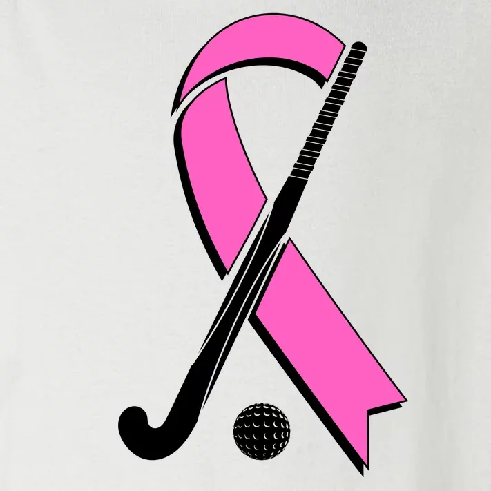 Field Hockey Breast Cancer Awareness Ribbon Toddler Long Sleeve Shirt