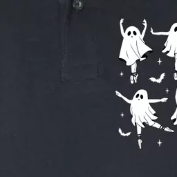 Funny Halloween Ballet Ghost Ballet Dancer Spooky Dance Teacher Gift Softstyle Adult Sport Polo