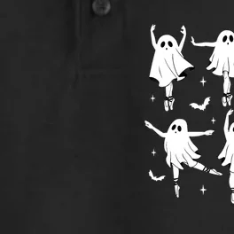 Funny Halloween Ballet Ghost Ballet Dancer Spooky Dance Teacher Gift Dry Zone Grid Performance Polo