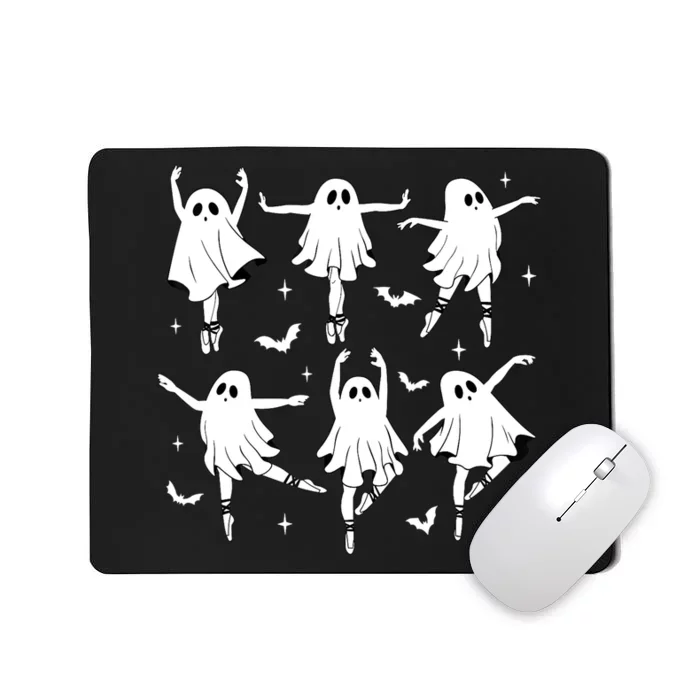 Funny Halloween Ballet Ghost Ballet Dancer Spooky Dance Teacher Gift Mousepad