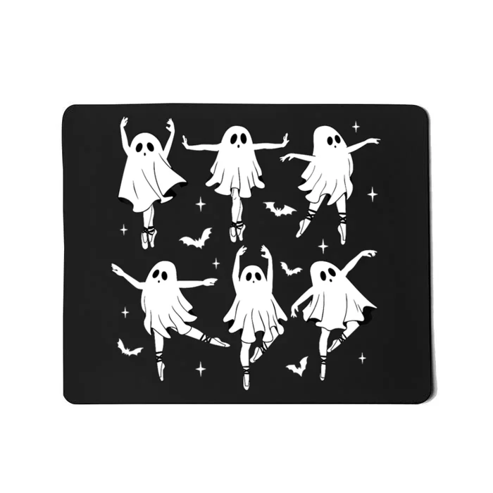 Funny Halloween Ballet Ghost Ballet Dancer Spooky Dance Teacher Gift Mousepad