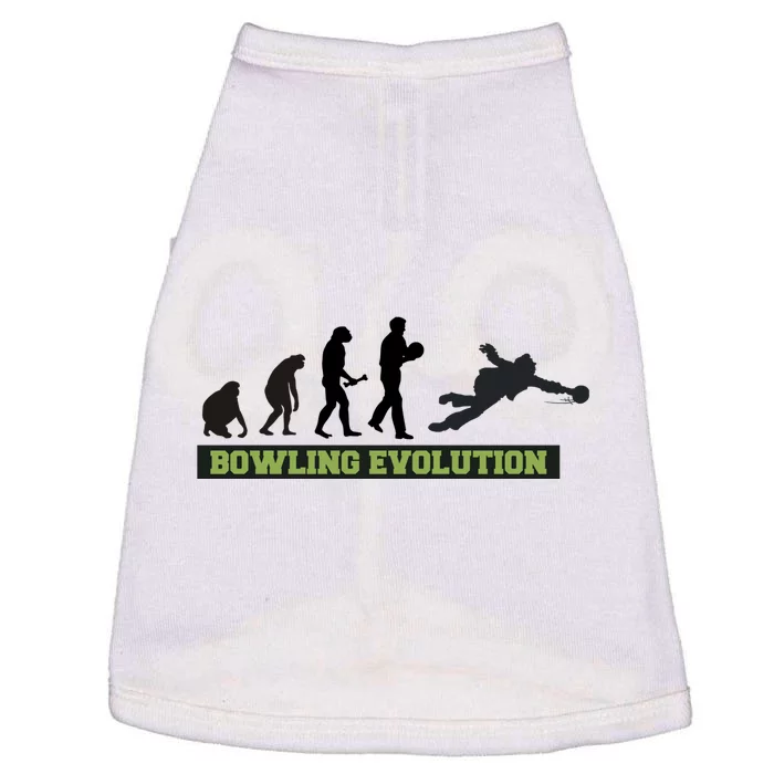 Funny Human Bowling Evolution Pin Ball Bowler Player Doggie Tank