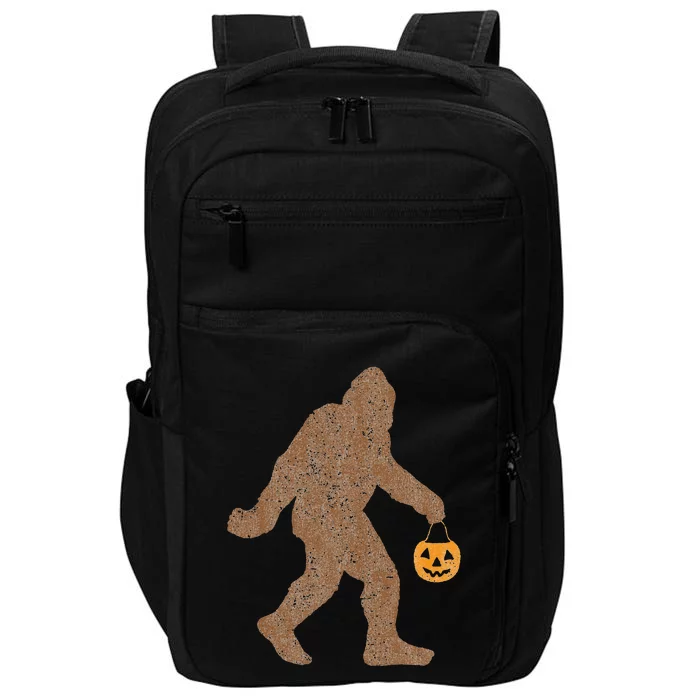 Funny Halloween Bigfoot Trick Or Treat Impact Tech Backpack