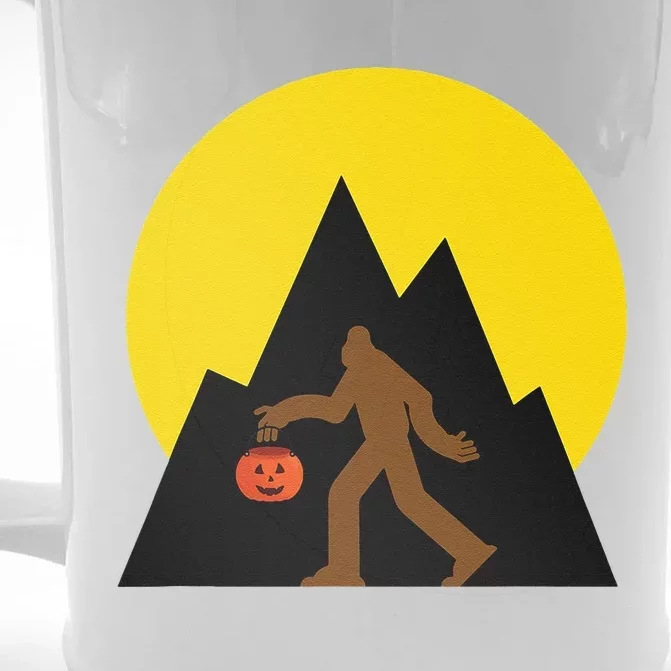 Funny Halloween Bigfoot Yeti Hide And Seek Champion Front & Back Beer Stein