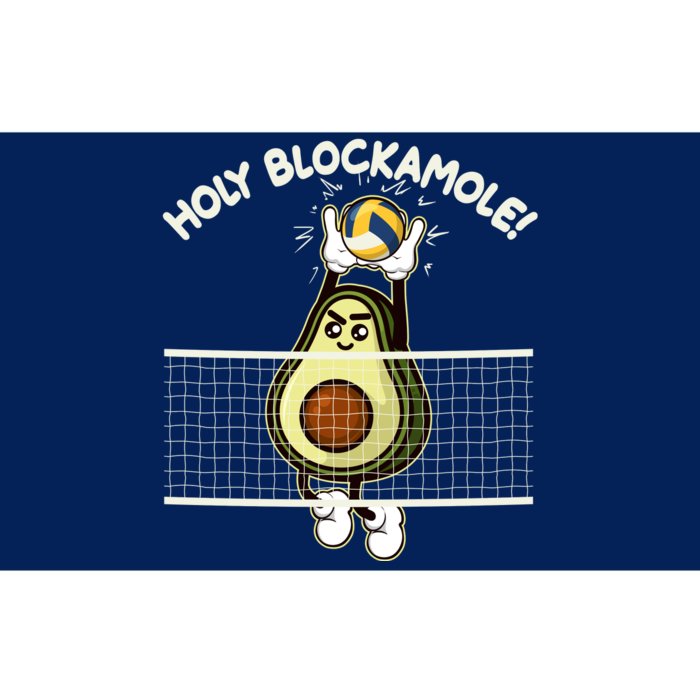 Funny Holy Blockamole Avocado Volleyball Bumper Sticker