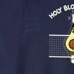 Funny Holy Blockamole Avocado Volleyball Softstyle Adult Sport Polo