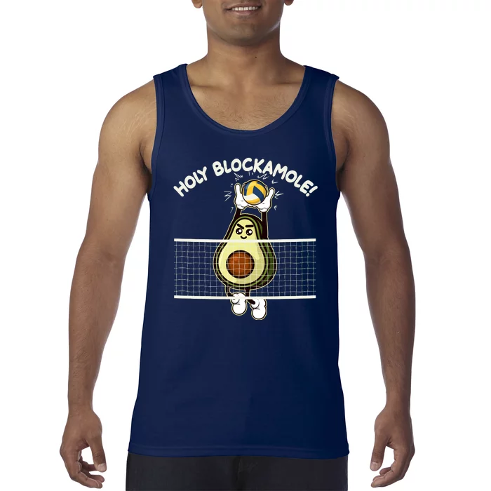 Funny Holy Blockamole Avocado Volleyball Tank Top