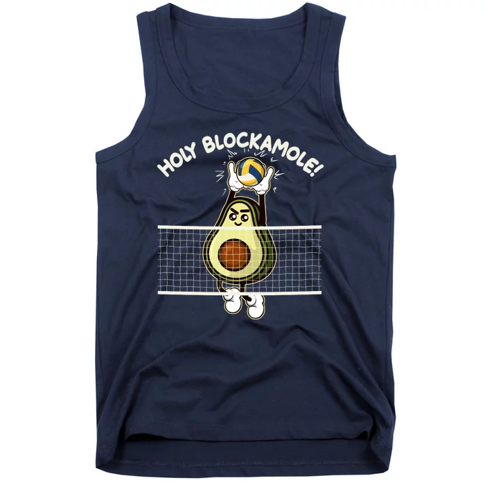 Funny Holy Blockamole Avocado Volleyball Tank Top