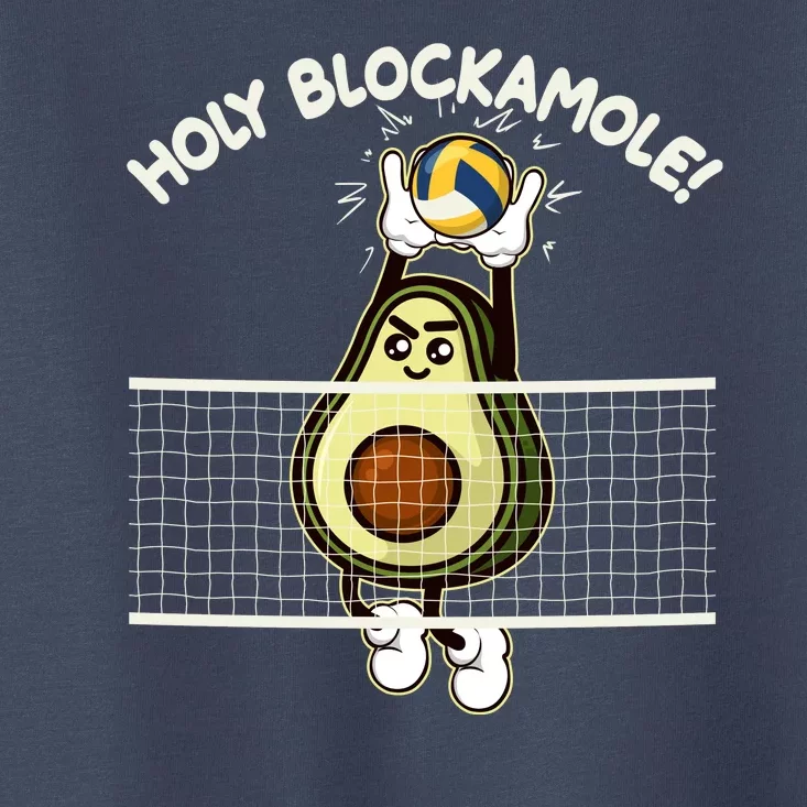 Funny Holy Blockamole Avocado Volleyball Toddler T-Shirt