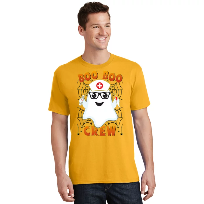 Funny Halloween Boo Boo Crew Ghost Nurse T-Shirt