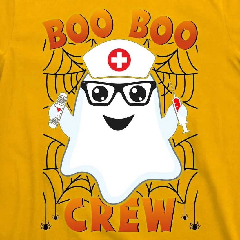 Funny Halloween Boo Boo Crew Ghost Nurse T-Shirt