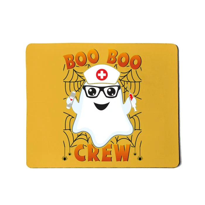 Funny Halloween Boo Boo Crew Ghost Nurse Mousepad