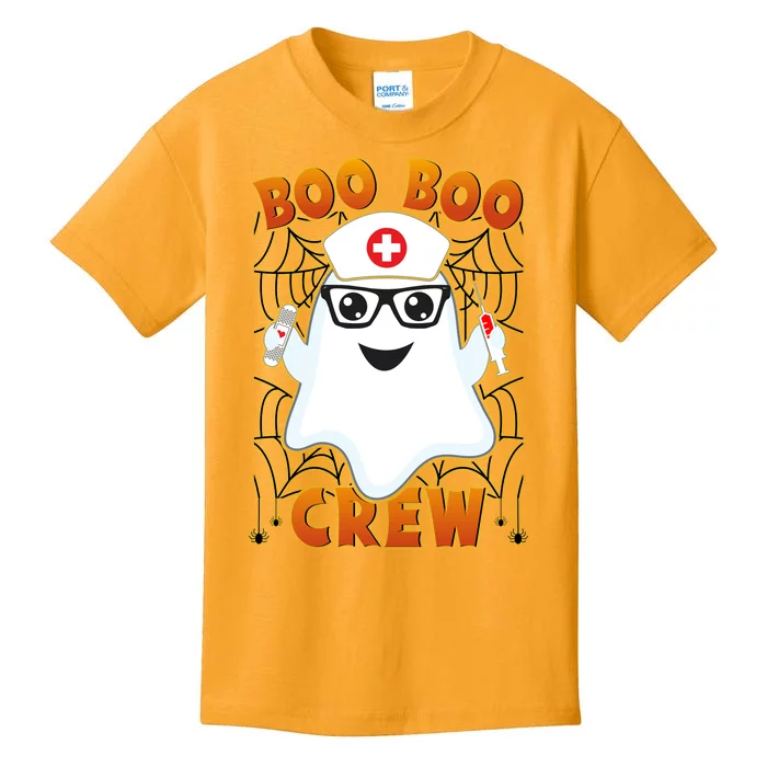 Funny Halloween Boo Boo Crew Ghost Nurse Kids T-Shirt