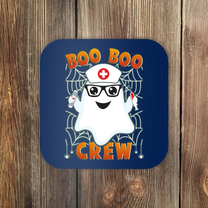 Funny Halloween Boo Boo Crew Ghost Nurse Coaster