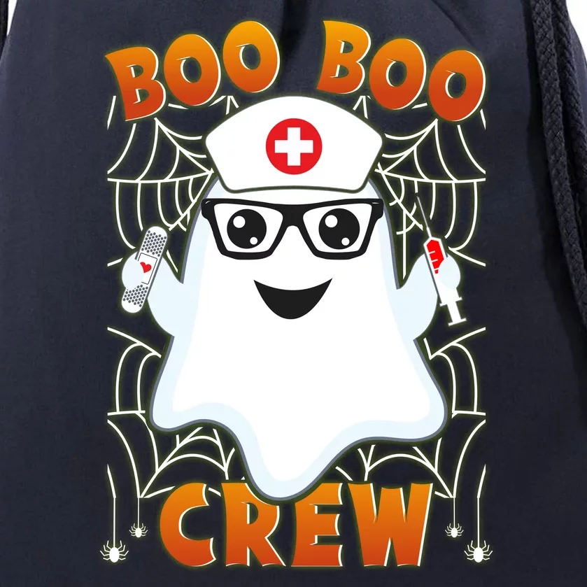 Funny Halloween Boo Boo Crew Ghost Nurse Drawstring Bag