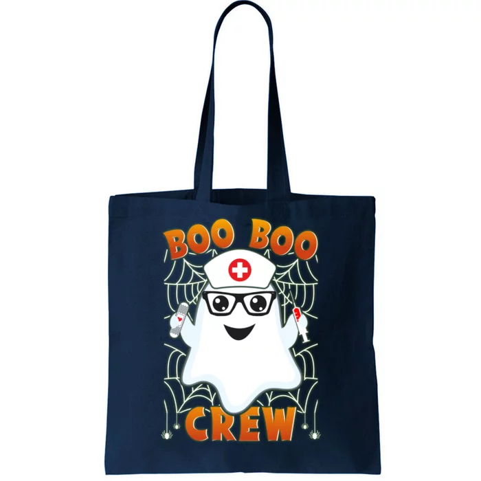 Funny Halloween Boo Boo Crew Ghost Nurse Tote Bag