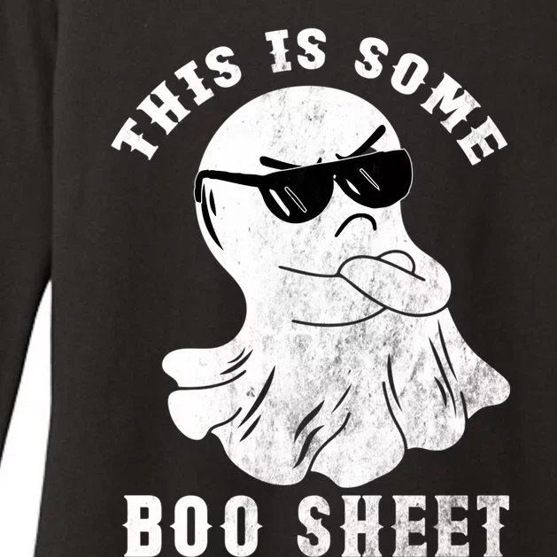 Funny Halloween Boo Ghost Costume This Is Some Boo Sheet Gift Womens CVC Long Sleeve Shirt