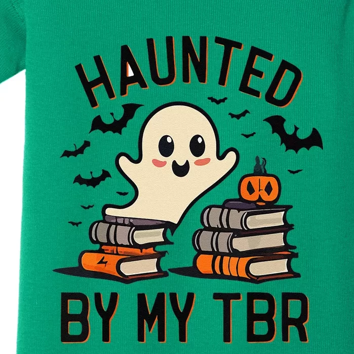 Funny Haunted By My Tbr Boo Halloween Book Gift Baby Bodysuit