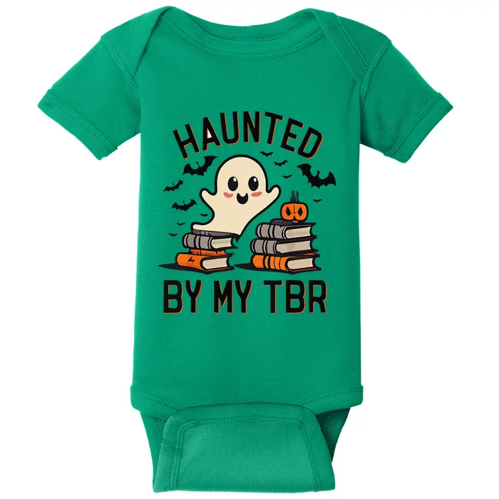 Funny Haunted By My Tbr Boo Halloween Book Gift Baby Bodysuit