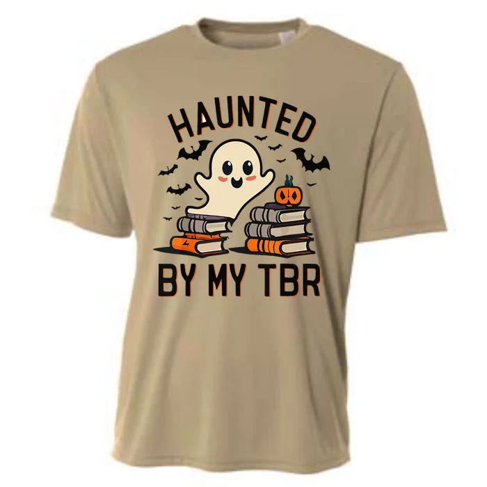 Funny Haunted By My Tbr Boo Halloween Book Gift Cooling Performance Crew T-Shirt