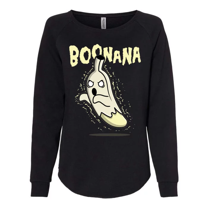 Funny Halloween Boonana Ghost Banana Womens California Wash Sweatshirt