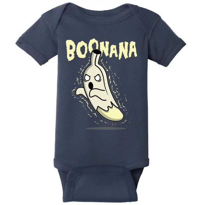 Funny Halloween Boonana Ghost Banana Baby Bodysuit